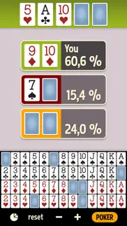 odds calculator poker - texas holdem poker iphone screenshot 1