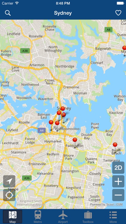 Sydney Offline Map - City Metro Airport