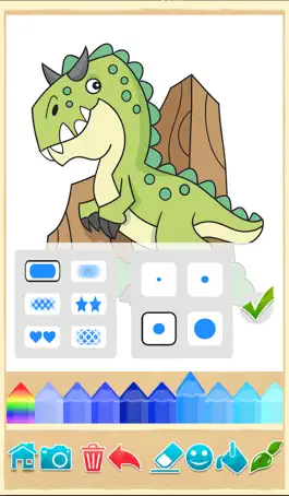 Game screenshot Книжка-раскраска динозавров apk