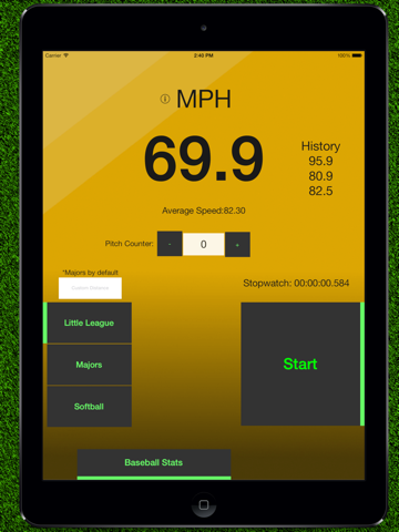 Screenshot #5 pour Baseball Pitch Speed - Radar Gun
