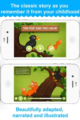 Game screenshot The Fox and the Crow - Narrated classic fairy tales and stories for children mod apk