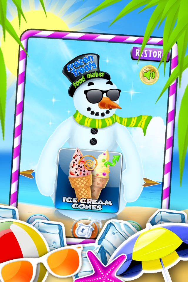 Frozen Treats Ice-Cream Cone Creator: Make Sugar Sundae! by Free Food Maker Games Factory screenshot 2