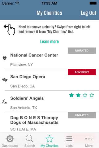 Charity Navigator screenshot 3