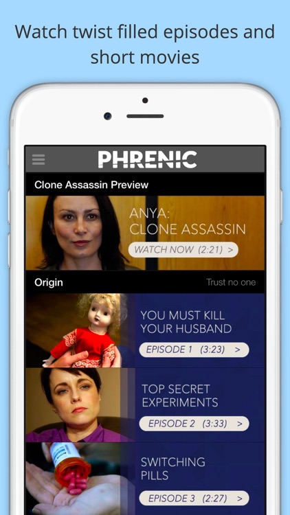 Phrenic - Interactive Thriller about Clones and Genetically Enhanced Humans
