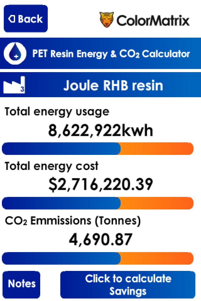 Energy & CO2 calculator for iPhone screenshot 3