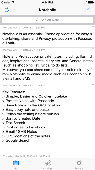 Screenshot #1 pour Noteholic