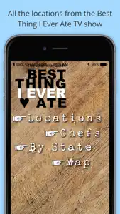 Best Thing Ever TV: Unofficial Guide to Best Thing I Ever Ate screenshot #1 for iPhone