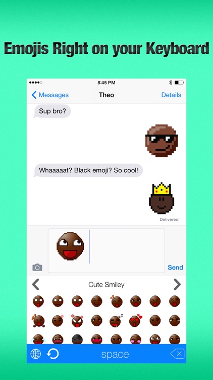 Black Emoji Keyboard Premium - African Smileys Emojis & Emoticons Right on Keyboards screenshot-3