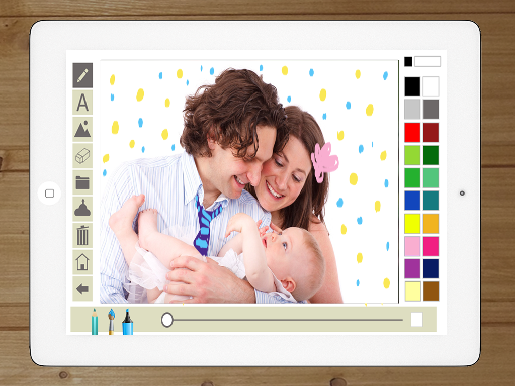 Write and draw in photos