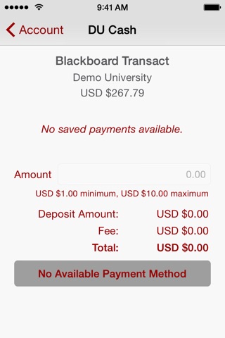 Blackboard Transact Mobile eAccounts screenshot 4