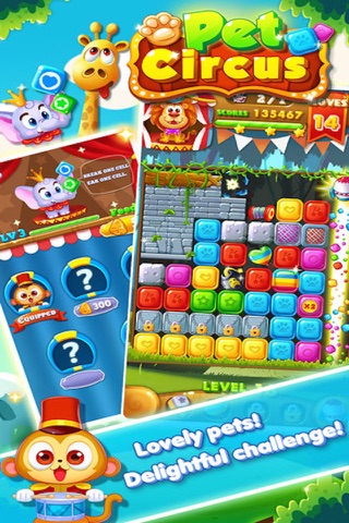 Pet Feed Fun - 3 match fruit juice puzzle game screenshot 2