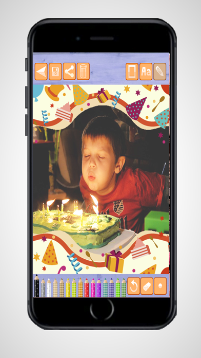 Screenshot #1 pour Cadres photo de Joyeux anniversaire