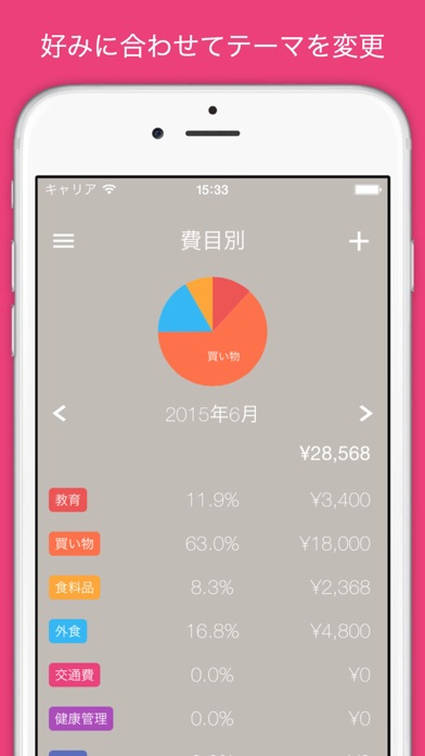 Screenshot #3 pour Spends - 家計ノート・支出管理