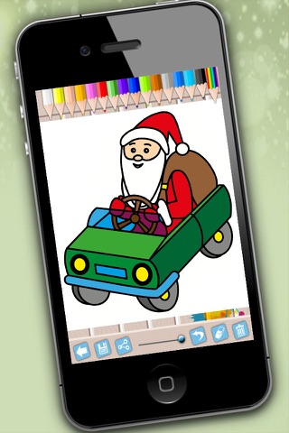 Santa Claus coloring pages for xmas - Drawings to colour - Premium screenshot 2
