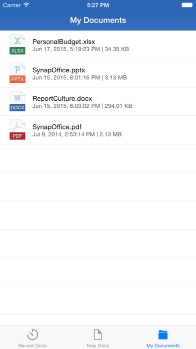 Synap Office screenshot