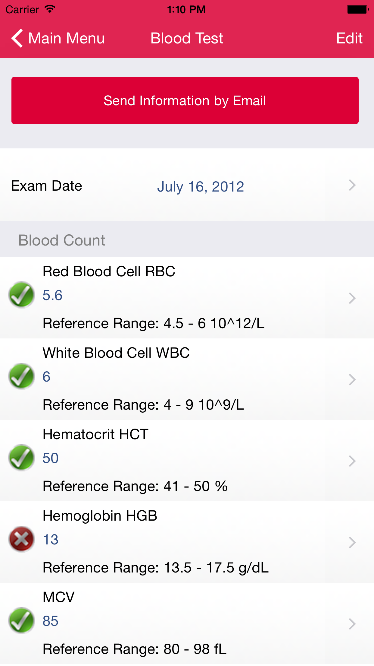 My Blood Test screenshot 4