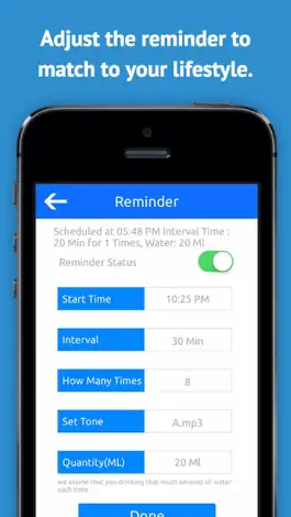 Game screenshot Drink Reminder - Water Alarm, Intake Log, and Daily Hydration Tracker for Wellbeing apk