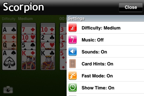 The Scorpion Solitaire screenshot 4