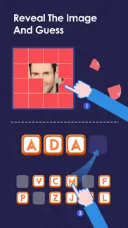 celebrity quiz - pop up crosswords guess the celeb photo iphone screenshot 2