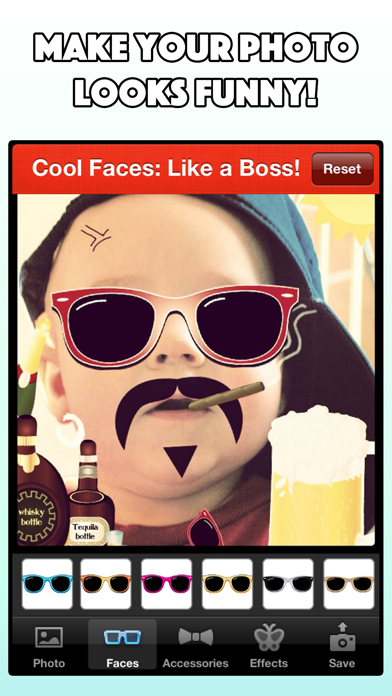 CoolFaces: Like a boss! Screenshot 1 - AppWisp.com CoolFaces: Like a boss! Screenshot 1 - AppWisp.com