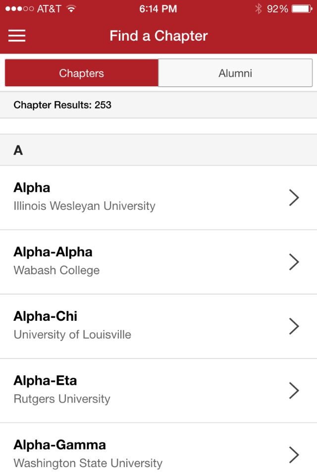 The Official Tau Kappa Epsilon App screenshot 2