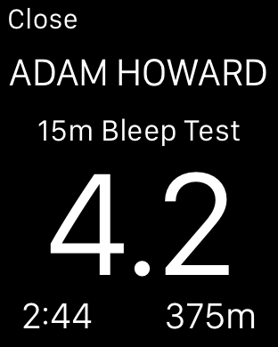 Bleep Test 15m Treadmill