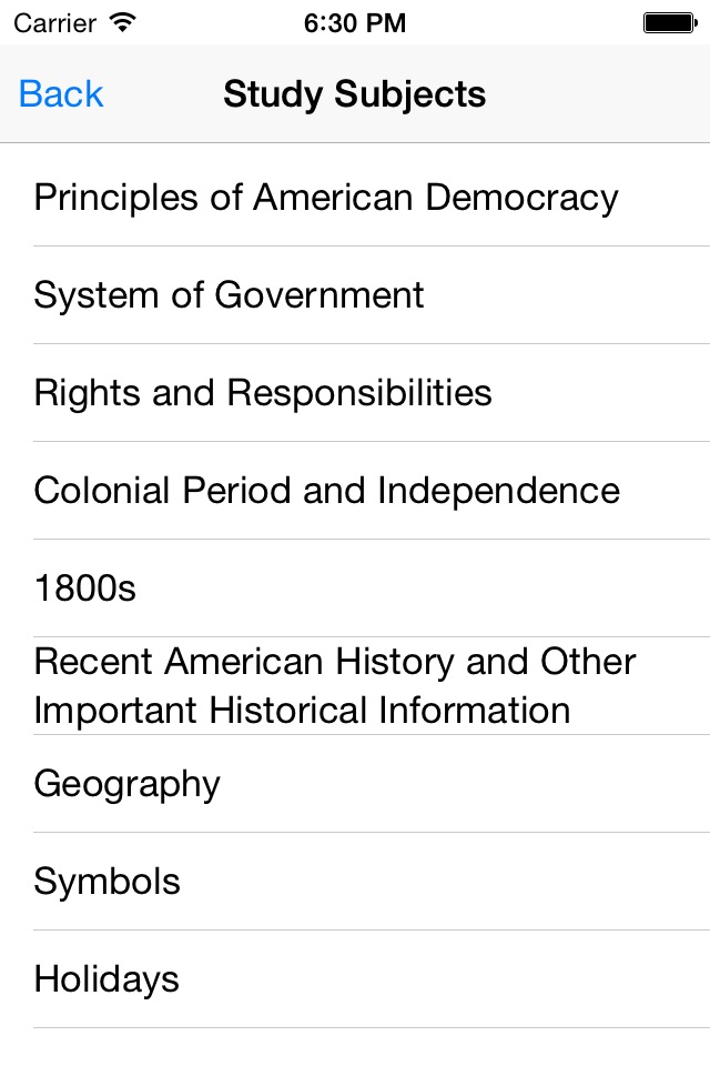 US Citizenship Naturalization Test screenshot 4