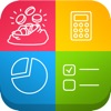 My budget : Personal spendings and revenue manager, currency exchange and notes with reminders icon