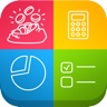 My budget : Personal spendings and revenue manager, currency exchange and notes with reminders icon