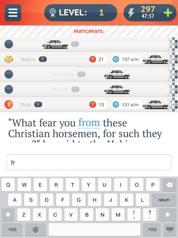 Screenshot #5 pour Keyboard Racing