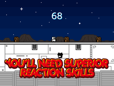 Screenshot #5 pour Galaxy Boy Black & White - 8 Bit Spaceman Bouncy Fever