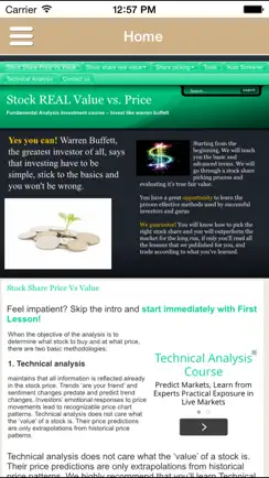 Stock Value Fundamental Dow Jones Course iPhone image 3