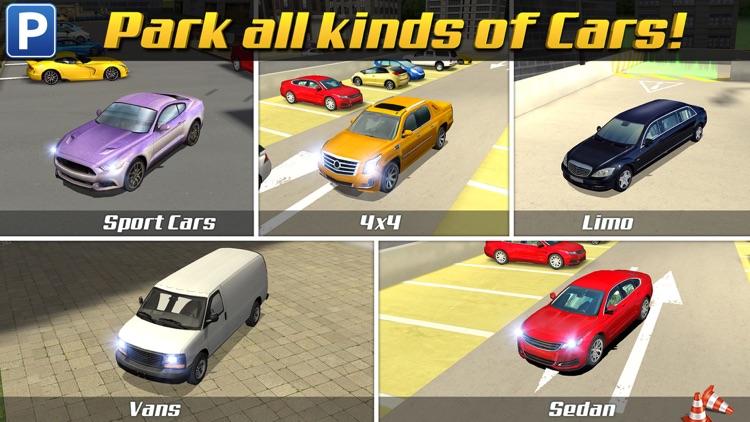 Multi Level 3 Car Parking Game Real Driving Test Run Racing