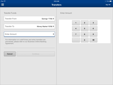 CSB Business Mobile for iPad screenshot 4