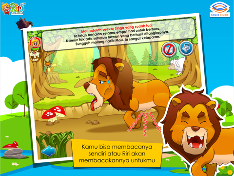 Screenshot #5 pour Singa dan Tikus - Cerita Anak Interaktif