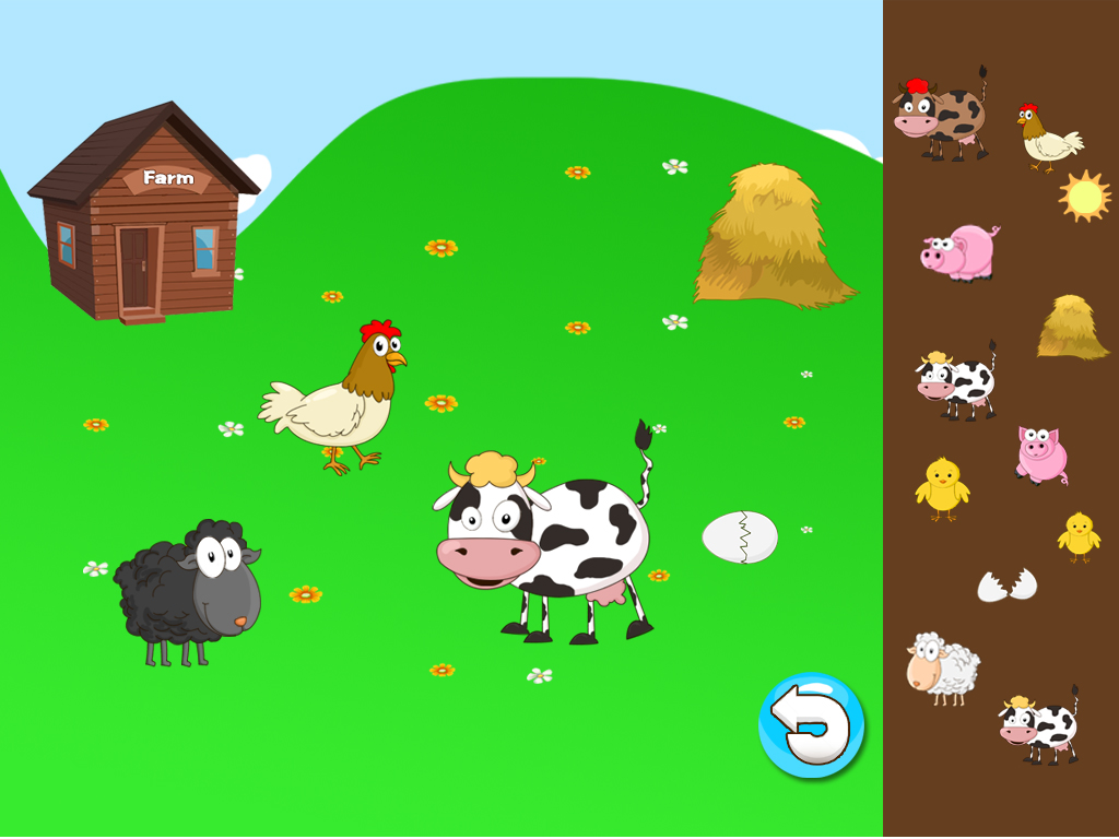 Anna's animals farm house - (Happy Box)free english learning toddler games screenshot 11