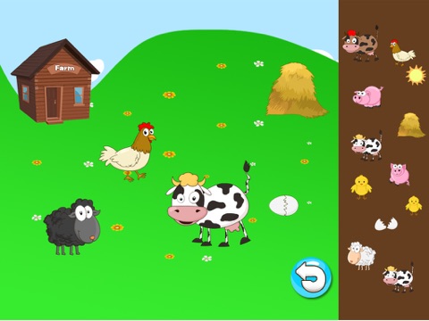 Anna's animals farm house - (Happy Box)free english learning toddler games iPad screenshot