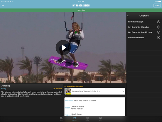 Progression: Kitesurfing Coach iPad app afbeelding 4