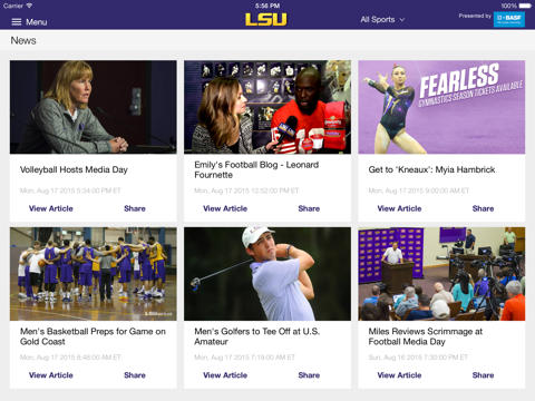 Screenshot #4 pour LSUsports Mobile Plus for iPad 2015