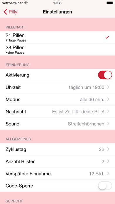 Pilly! - Dein Pillenwecker screenshot 5