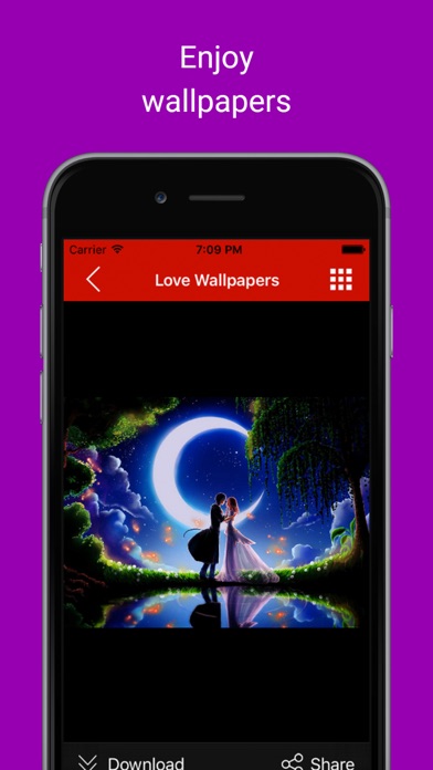 How to cancel & delete Love & Romantic Wallpapers : Backgrounds and pictures of valentine heart, flowers and polka dots as home & lock screen images from iphone & ipad 4