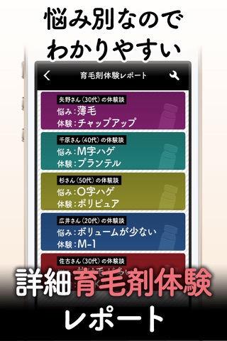 育毛剤体験レポート　薄毛・抜け毛・若ハゲ対策 screenshot 3