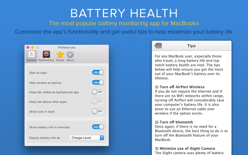 #2. Battery Health - Monitor Stats (macOS) 来自: FIPLAB Ltd