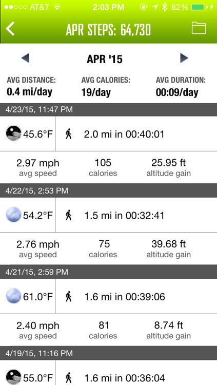 WeatherRun: Cycling, Walk, Hike Tracker, Altimeter- using Barometer, logger with Pebble Watch, Heart Rate monitor, M8 Motion Steps screenshot-3