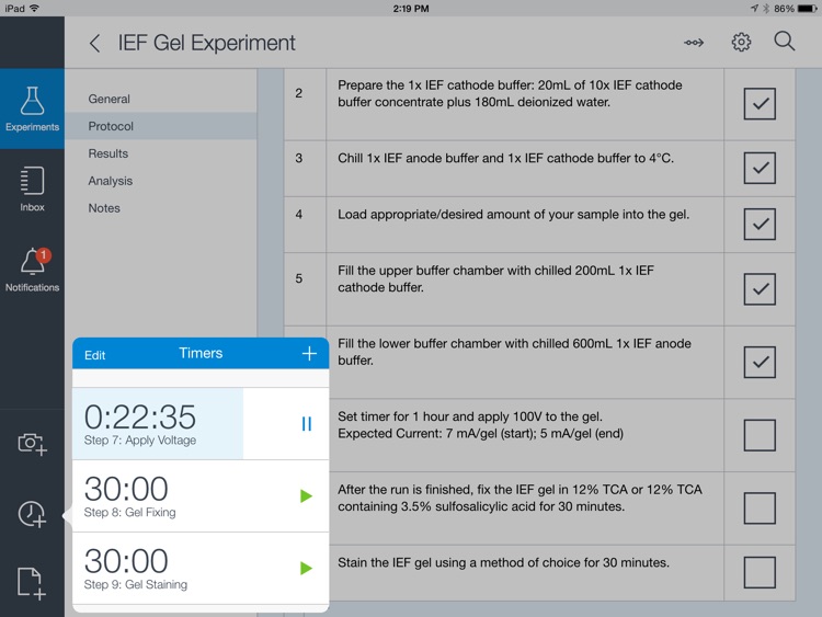 OpenLAB ELN screenshot-3