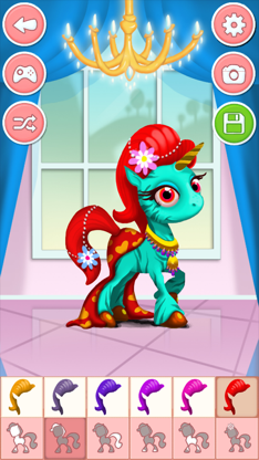 Pony & unicorn dressup game - dress up free screenshot 4