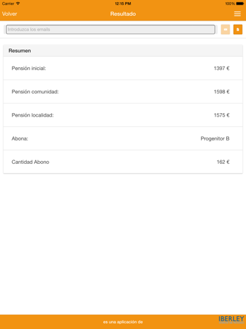 Screenshot #6 pour Cálculo de pensión alimenticia
