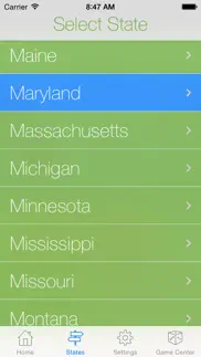 states and plates, the license plate game iphone screenshot 4