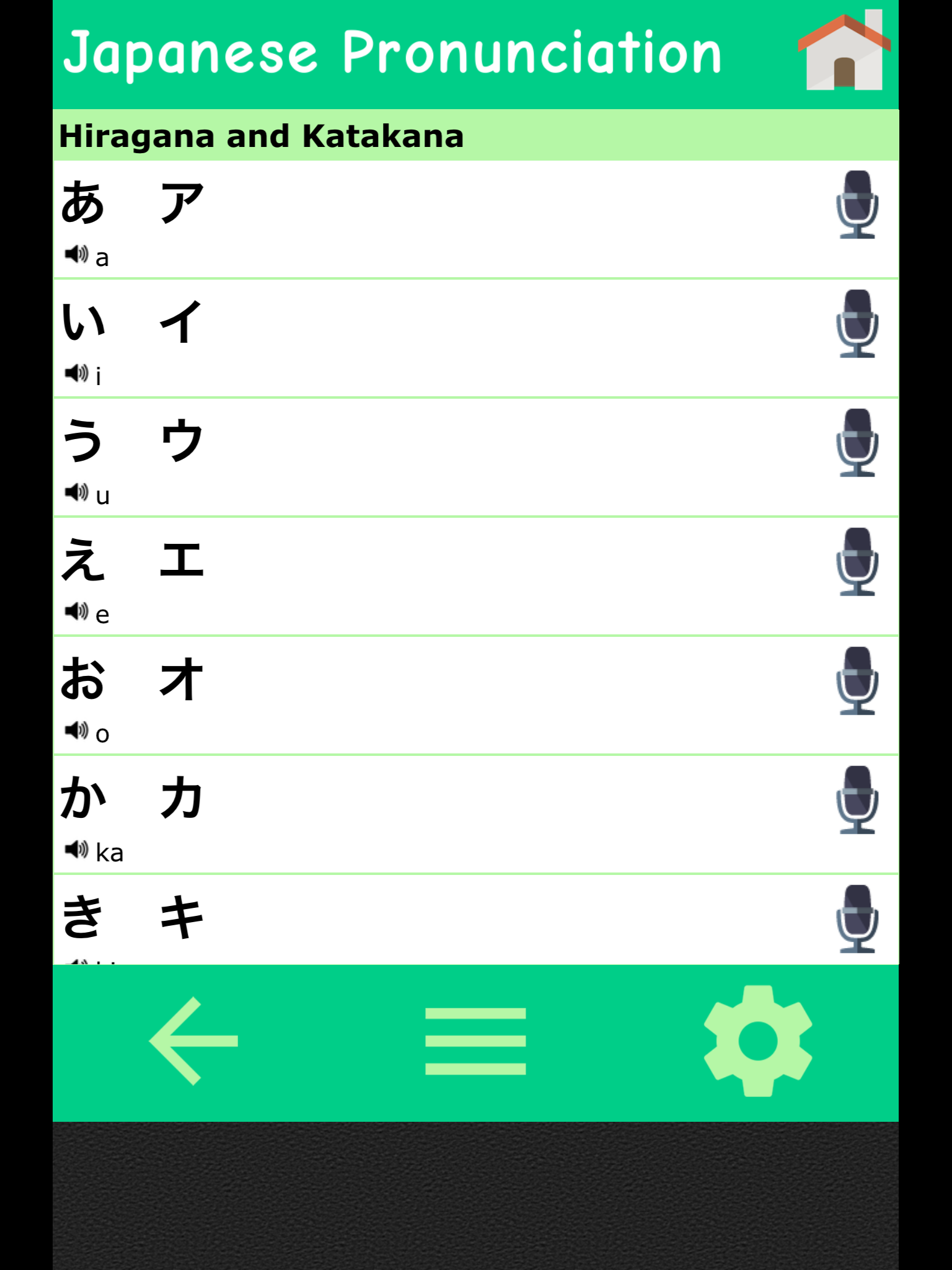Japanese pronunciation training created by Japanese people