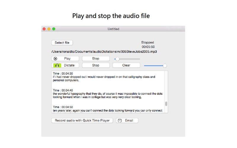 Screenshot #2 pour Agile Dictate of audio to text